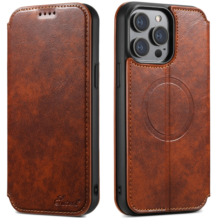 Suteni J05 Leather Magnetic Magsafe Phone Case, For iPhone 12 / 12 Pro, For iPhone 12 Pro Max, For iPhone 13, For iPhone 13 Pro, For iPhone 13 Pro Max, For iPhone 14 Apple Accessories engsut4220 More iPhone Cases - Suteni - Mobile Lens - Mobile Camera Lens - Cellphone Accessories - Phone Lens - Smartphone Lens