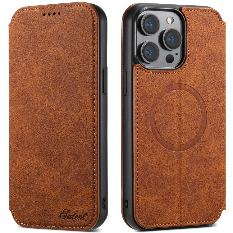 Suteni J06 Multifunctional Leather Magnetic Magsafe Phone Case, For iPhone 12/12 Pro, For iPhone 12 Pro Max, For iPhone 13, For iPhone 13 Pro, For iPhone 13 Pro Max, For iPhone 14, For iPhone 14 Pro, For iPhone 14 Plus Apple Accessories engsut4218 iPhone 14 Plus - Suteni - Mobile Lens - Mobile Camera Lens - Cellphone Accessories - Phone Lens - Smartphone Lens