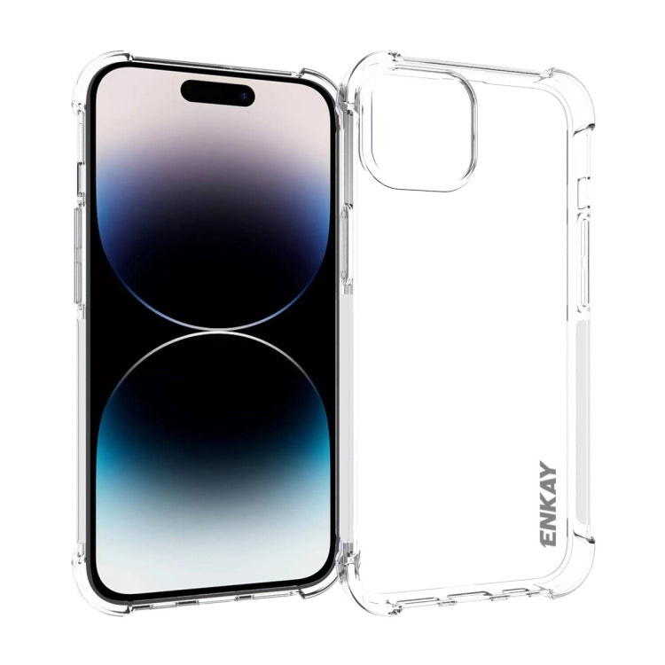ENKAY Hat-Prince Transparent TPU Shockproof Phone Case, For iPhone 16 Pro Max, For iPhone 16 Pro, For iPhone 16 Plus, For iPhone 16, iPhone 16e, For iPhone 15 Pro Max, For iPhone 15 Pro, For iPhone 15 Plus, For iPhone 15, For MagSafe Battery Pack Apple Accessories engenk4238 iPhone 16 Pro Max - ENKAY - Mobile Lens - Mobile Camera Lens - Cellphone Accessories - Phone Lens - Smartphone Lens