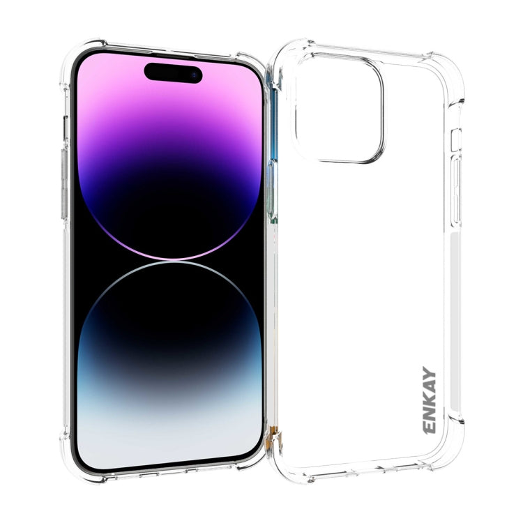ENKAY Hat-Prince Transparent TPU Shockproof Phone Case, For iPhone 16 Pro Max, For iPhone 16 Pro, For iPhone 16 Plus, For iPhone 16, iPhone 16e, For iPhone 15 Pro Max, For iPhone 15 Pro, For iPhone 15 Plus, For iPhone 15, For MagSafe Battery Pack Apple Accessories engenk4238 iPhone 16 Pro Max - ENKAY - Mobile Lens - Mobile Camera Lens - Cellphone Accessories - Phone Lens - Smartphone Lens