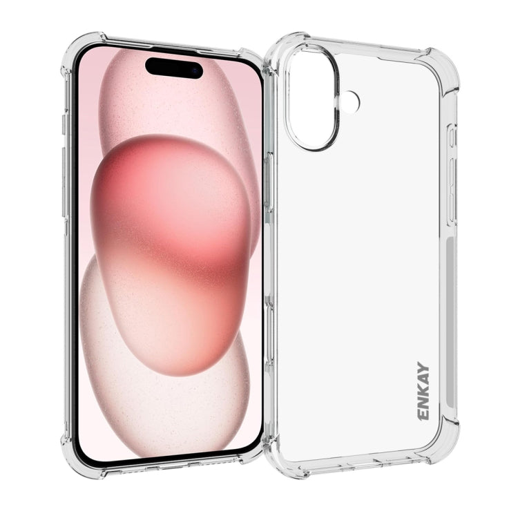 ENKAY Hat-Prince Transparent TPU Shockproof Phone Case, For iPhone 16 Pro Max, For iPhone 16 Pro, For iPhone 16 Plus, For iPhone 16, iPhone 16e, For iPhone 15 Pro Max, For iPhone 15 Pro, For iPhone 15 Plus, For iPhone 15, For MagSafe Battery Pack Apple Accessories engenk4238 iPhone 16 Pro Max - ENKAY - Mobile Lens - Mobile Camera Lens - Cellphone Accessories - Phone Lens - Smartphone Lens