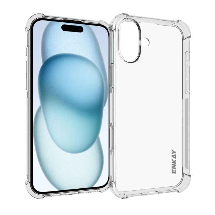ENKAY Hat-Prince Transparent TPU Shockproof Phone Case, For iPhone 16 Pro Max, For iPhone 16 Pro, For iPhone 16 Plus, For iPhone 16, iPhone 16e, For iPhone 15 Pro Max, For iPhone 15 Pro, For iPhone 15 Plus, For iPhone 15, For MagSafe Battery Pack Apple Accessories engenk4238 iPhone 16 Pro Max - ENKAY - Mobile Lens - Mobile Camera Lens - Cellphone Accessories - Phone Lens - Smartphone Lens