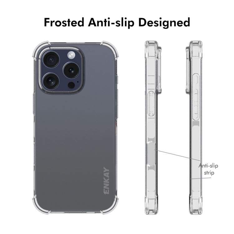 ENKAY Hat-Prince Transparent TPU Shockproof Phone Case, For iPhone 16 Pro Max, For iPhone 16 Pro, For iPhone 16 Plus, For iPhone 16, iPhone 16e, For iPhone 15 Pro Max, For iPhone 15 Pro, For iPhone 15 Plus, For iPhone 15, For MagSafe Battery Pack Apple Accessories engenk4238 iPhone 16 Pro Max - ENKAY - Mobile Lens - Mobile Camera Lens - Cellphone Accessories - Phone Lens - Smartphone Lens