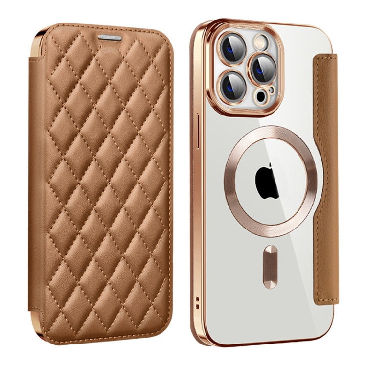 Shield Magsafe RFID Anti-theft Rhombus Leather Phone Case, For iPhone 14 Plus, For iPhone 14, For iPhone 14 Pro Apple Accessories engshi4295 iPhone 14 Plus - APEXEL INDIA - Mobile Lens - Mobile Camera Lens - Cellphone Accessories - Phone Lens - Smartphone Lens