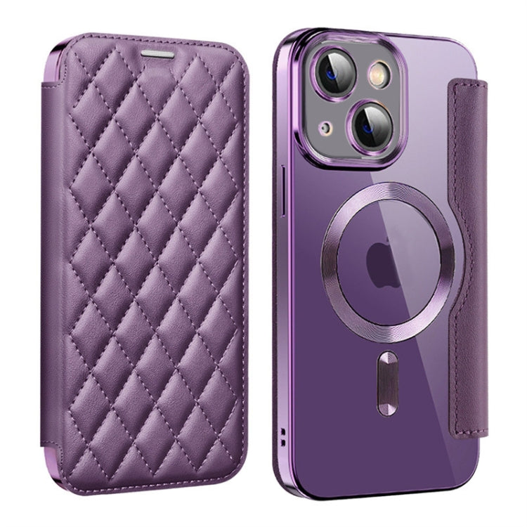 Shield Magsafe RFID Anti-theft Rhombus Leather Phone Case, For iPhone 15 Pro, For iPhone 15 Plus, For iPhone 15 Apple Accessories engshi4312 iPhone 15 Pro - APEXEL INDIA - Mobile Lens - Mobile Camera Lens - Cellphone Accessories - Phone Lens - Smartphone Lens