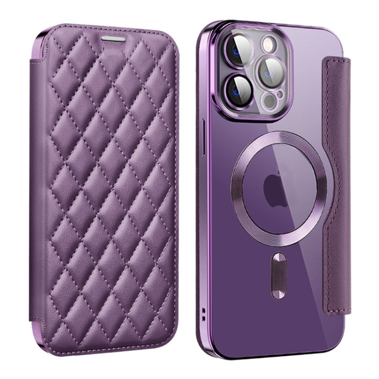 Shield Magsafe RFID Anti-theft Rhombus Leather Phone Case, For iPhone 15 Pro, For iPhone 15 Plus, For iPhone 15 Apple Accessories engshi4312 iPhone 15 Pro - APEXEL INDIA - Mobile Lens - Mobile Camera Lens - Cellphone Accessories - Phone Lens - Smartphone Lens