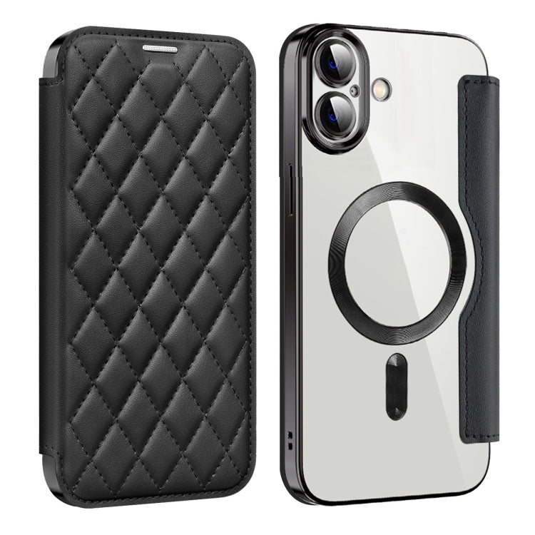 Shield Magsafe RFID Anti-theft Rhombus Leather Phone Case, For iPhone 16, For iPhone 16e, For iPhone 15 Pro Max Apple Accessories engshi4312 iPhone 16 - APEXEL INDIA - Mobile Lens - Mobile Camera Lens - Cellphone Accessories - Phone Lens - Smartphone Lens