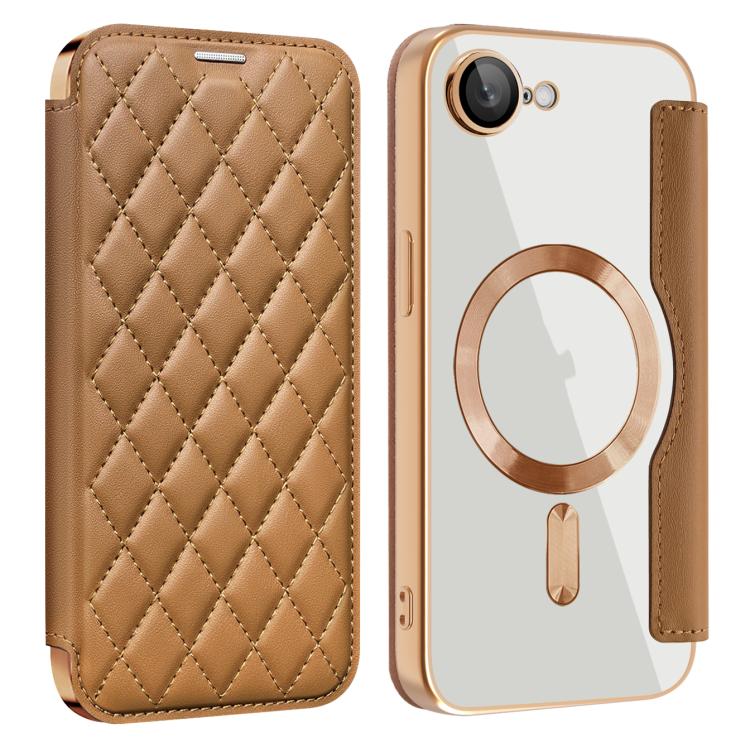 Shield Magsafe RFID Anti-theft Rhombus Leather Phone Case, For iPhone 16, For iPhone 16e, For iPhone 15 Pro Max Apple Accessories engshi4312 iPhone 16 - APEXEL INDIA - Mobile Lens - Mobile Camera Lens - Cellphone Accessories - Phone Lens - Smartphone Lens