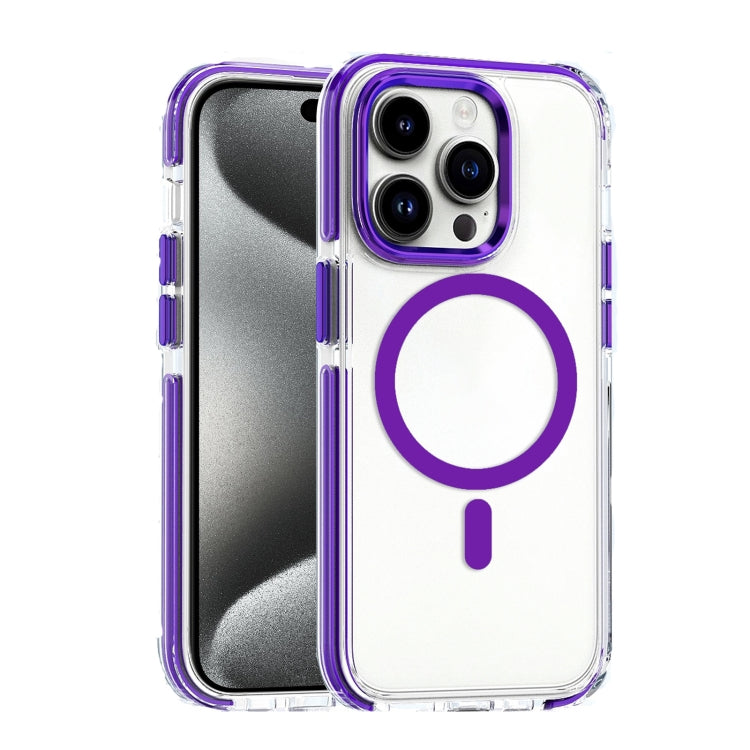 Dual-color MagSafe TPU Hybrid Clear PC Shockproof Phone Case, For iPhone 15 Pro Max, For iPhone 15 Pro, For iPhone 15 Plus, For iPhone 15 Apple Accessories engdua4362 iPhone 15 Pro Max - APEXEL INDIA - Mobile Lens - Mobile Camera Lens - Cellphone Accessories - Phone Lens - Smartphone Lens