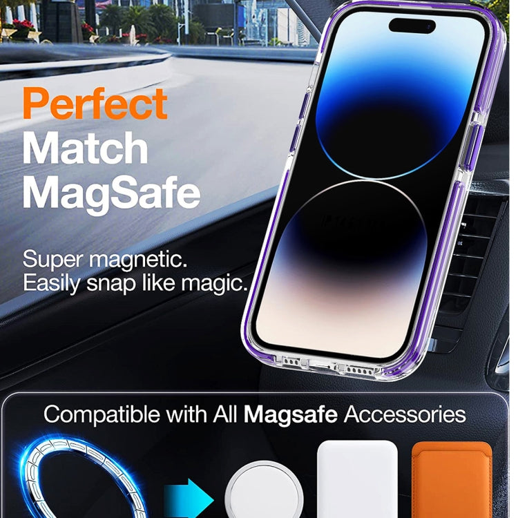 Dual-color MagSafe TPU Hybrid Clear PC Shockproof Phone Case, For iPhone 13 Pro Max Apple Accessories engdua4338 More iPhone Cases - APEXEL INDIA - Mobile Lens - Mobile Camera Lens - Cellphone Accessories - Phone Lens - Smartphone Lens