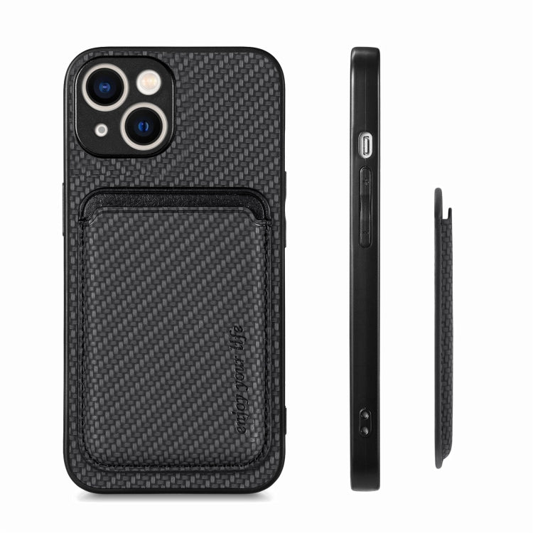 Carbon Fiber Leather Card Magsafe Phone Case, For iPhone 15 Apple Accessories engcar4356 iPhone 15 - APEXEL INDIA - Mobile Lens - Mobile Camera Lens - Cellphone Accessories - Phone Lens - Smartphone Lens
