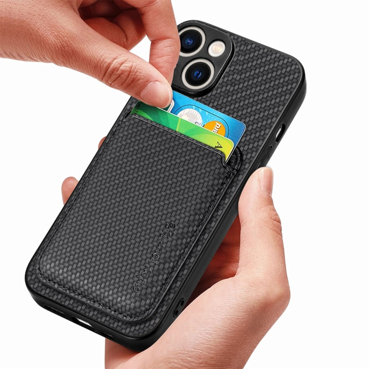 Carbon Fiber Leather Card Magsafe Phone Case, For iPhone 15 Apple Accessories engcar4356 iPhone 15 - APEXEL INDIA - Mobile Lens - Mobile Camera Lens - Cellphone Accessories - Phone Lens - Smartphone Lens