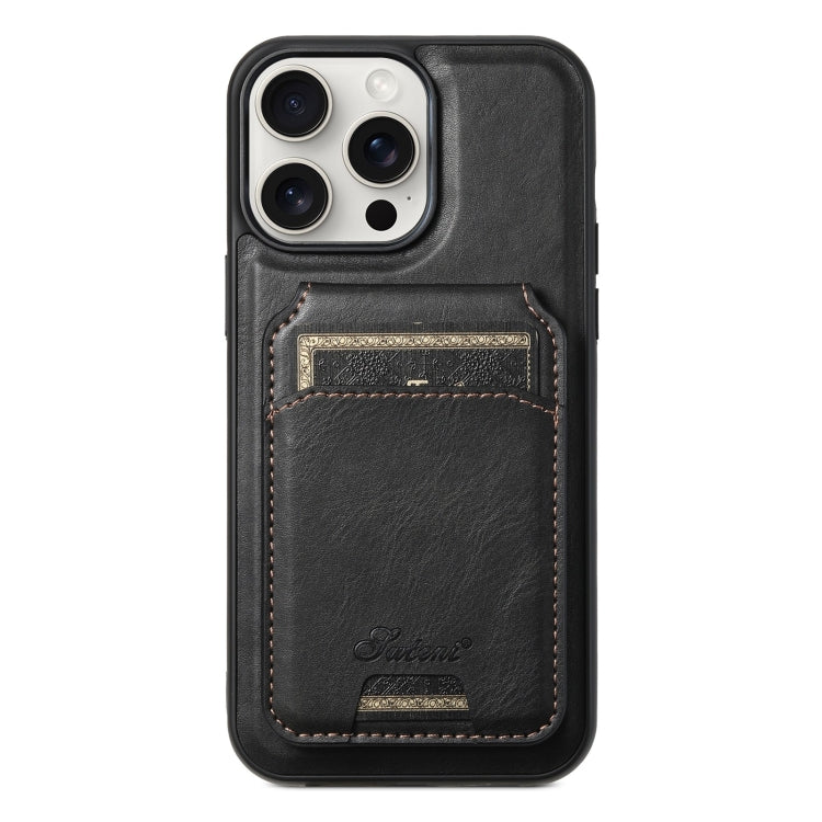 Suteni H15 MagSafe Oil Eax Leather Detachable Wallet Back Phone Case, For iPhone 16, For iPhone 15 Pro Max, For iPhone 15 Pro, For iPhone 15 Plus Apple Accessories engsut4423 iPhone 16 - Suteni - Mobile Lens - Mobile Camera Lens - Cellphone Accessories - Phone Lens - Smartphone Lens