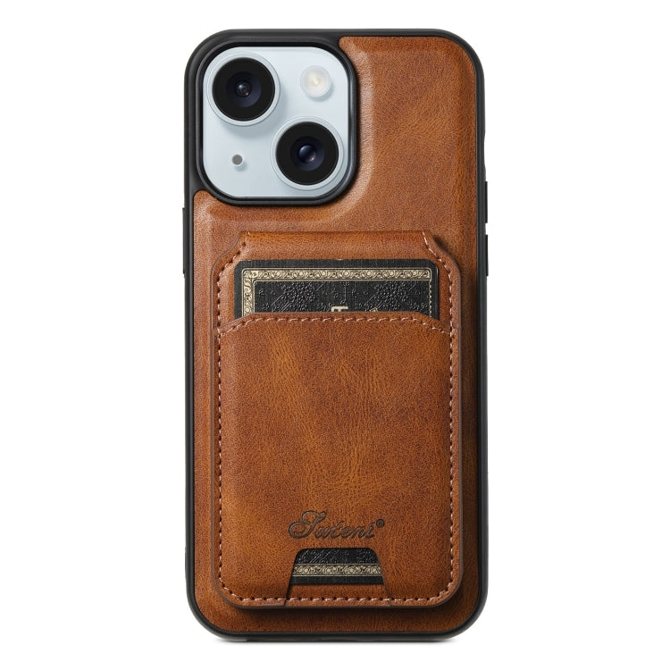 Suteni H15 MagSafe Oil Eax Leather Detachable Wallet Back Phone Case, For iPhone 16, For iPhone 15 Pro Max, For iPhone 15 Pro, For iPhone 15 Plus Apple Accessories engsut4423 iPhone 16 - Suteni - Mobile Lens - Mobile Camera Lens - Cellphone Accessories - Phone Lens - Smartphone Lens