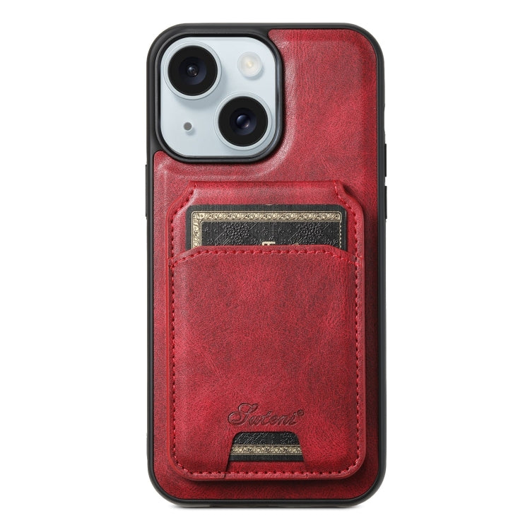 Suteni H15 MagSafe Oil Eax Leather Detachable Wallet Back Phone Case, For iPhone 16, For iPhone 15 Pro Max, For iPhone 15 Pro, For iPhone 15 Plus Apple Accessories engsut4423 iPhone 16 - Suteni - Mobile Lens - Mobile Camera Lens - Cellphone Accessories - Phone Lens - Smartphone Lens