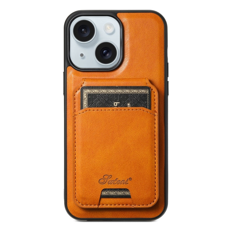 Suteni H15 MagSafe Oil Eax Leather Detachable Wallet Back Phone Case, For iPhone 16, For iPhone 15 Pro Max, For iPhone 15 Pro, For iPhone 15 Plus Apple Accessories engsut4423 iPhone 16 - Suteni - Mobile Lens - Mobile Camera Lens - Cellphone Accessories - Phone Lens - Smartphone Lens