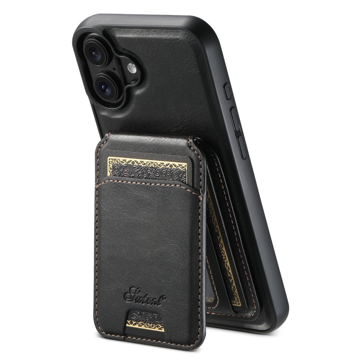 Suteni H15 MagSafe Oil Eax Leather Detachable Wallet Back Phone Case, For iPhone 16e, For iPhone 16 Pro Max, For iPhone 16 Pro, For iPhone 16 Plus Apple Accessories engsut4422 iPhone 16e - Suteni - Mobile Lens - Mobile Camera Lens - Cellphone Accessories - Phone Lens - Smartphone Lens