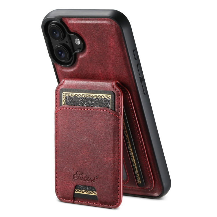 Suteni H15 MagSafe Oil Eax Leather Detachable Wallet Back Phone Case, For iPhone 16e, For iPhone 16 Pro Max, For iPhone 16 Pro, For iPhone 16 Plus Apple Accessories engsut4422 iPhone 16e - Suteni - Mobile Lens - Mobile Camera Lens - Cellphone Accessories - Phone Lens - Smartphone Lens