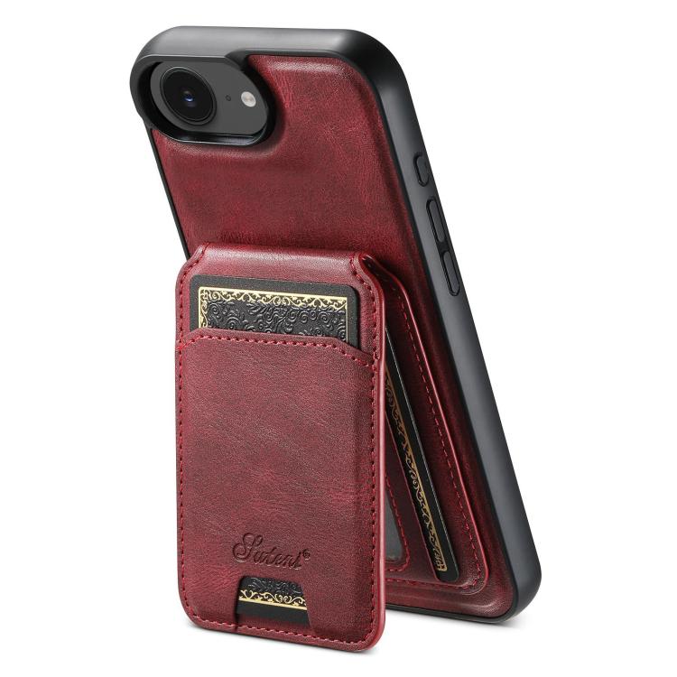 Suteni H15 MagSafe Oil Eax Leather Detachable Wallet Back Phone Case, For iPhone 16e, For iPhone 16 Pro Max, For iPhone 16 Pro, For iPhone 16 Plus Apple Accessories engsut4422 iPhone 16e - Suteni - Mobile Lens - Mobile Camera Lens - Cellphone Accessories - Phone Lens - Smartphone Lens
