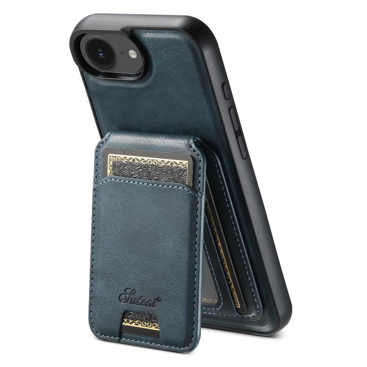 Suteni H15 MagSafe Oil Eax Leather Detachable Wallet Back Phone Case, For iPhone 12 Pro, For iPhone 17e / 16e