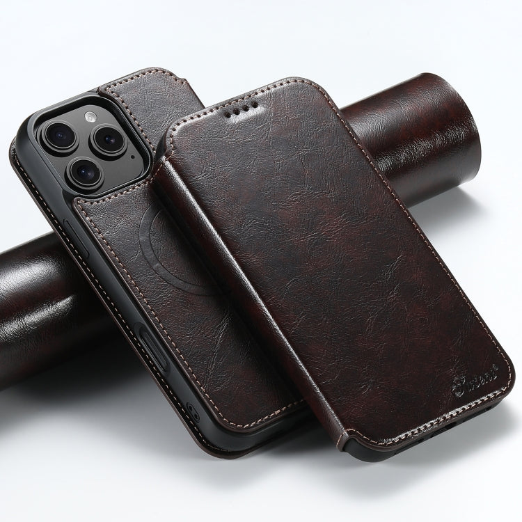 Suteni J05 Leather Magnetic MagSafe Phone Case, For iPhone 16 Pro Max, For iPhone 16 Pro, For iPhone 16 Plus, For iPhone 16, For iPhone 15 Pro Max, For iPhone 15 Pro Apple Accessories engsut4444 iPhone 16 Pro Max - Suteni - Mobile Lens - Mobile Camera Lens - Cellphone Accessories - Phone Lens - Smartphone Lens