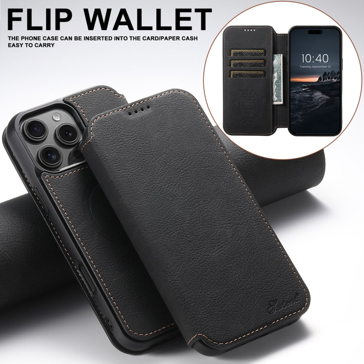 Suteni J06 Retro Matte Litchi Texture Leather MagSafe Phone Case, For iPhone 16 Pro Max, For iPhone 16 Pro, For iPhone 16 Plus, For iPhone 16, For iPhone 15 Pro Max, For iPhone 15 Pro, For iPhone 15 Plus, For iPhone 15 Apple Accessories engsut4425 iPhone 16 Pro Max - Suteni - Mobile Lens - Mobile Camera Lens - Cellphone Accessories - Phone Lens - Smartphone Lens