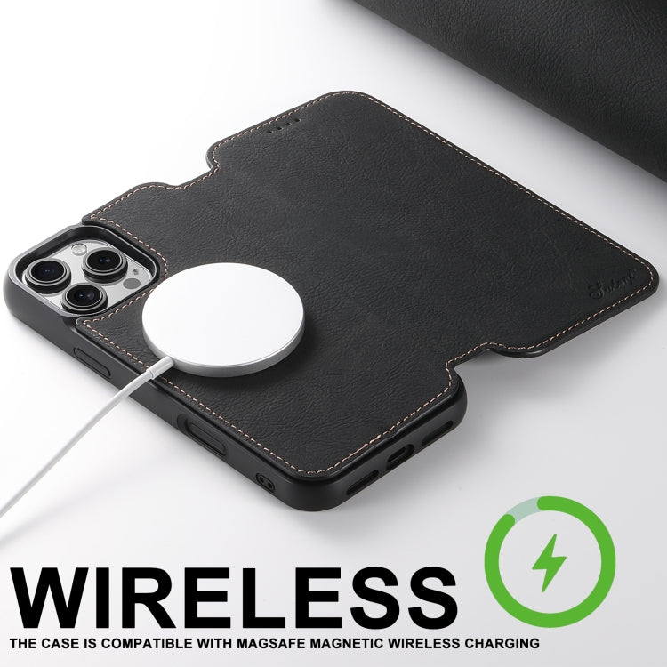 Suteni J06 Retro Matte Litchi Texture Leather MagSafe Phone Case, For iPhone 16 Pro Max, For iPhone 16 Pro, For iPhone 16 Plus, For iPhone 16, For iPhone 15 Pro Max, For iPhone 15 Pro, For iPhone 15 Plus, For iPhone 15 Apple Accessories engsut4425 iPhone 16 Pro Max - Suteni - Mobile Lens - Mobile Camera Lens - Cellphone Accessories - Phone Lens - Smartphone Lens