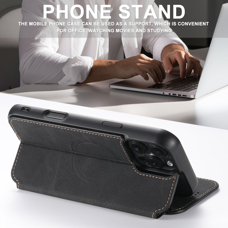 Suteni J06 Retro Matte Litchi Texture Leather MagSafe Phone Case, For iPhone 16 Pro Max, For iPhone 16 Pro, For iPhone 16 Plus, For iPhone 16, For iPhone 15 Pro Max, For iPhone 15 Pro, For iPhone 15 Plus, For iPhone 15 Apple Accessories engsut4425 iPhone 16 Pro Max - Suteni - Mobile Lens - Mobile Camera Lens - Cellphone Accessories - Phone Lens - Smartphone Lens