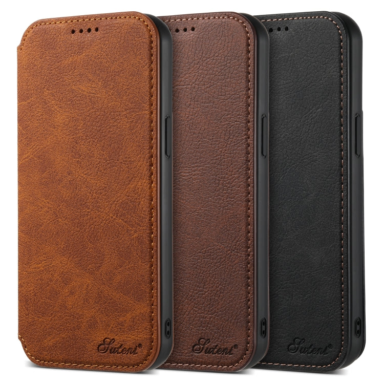 Suteni J06 Retro Matte Litchi Texture Leather MagSafe Phone Case, For iPhone 16 Pro Max, For iPhone 16 Pro, For iPhone 16 Plus, For iPhone 16, For iPhone 15 Pro Max, For iPhone 15 Pro, For iPhone 15 Plus, For iPhone 15 Apple Accessories engsut4425 iPhone 16 Pro Max - Suteni - Mobile Lens - Mobile Camera Lens - Cellphone Accessories - Phone Lens - Smartphone Lens