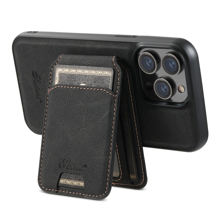 Suteni H17 Litchi Texture Leather MagSafe Detachable Wallet Phone Case, For iPhone 14 Pro Max, For iPhone 13 Pro Max, For iPhone 13 Pro, For iPhone 13, For iPhone 12, For iPhone 12 Pro Max Apple Accessories engsut4463 iPhone 14 Pro Max - Suteni - Mobile Lens - Mobile Camera Lens - Cellphone Accessories - Phone Lens - Smartphone Lens