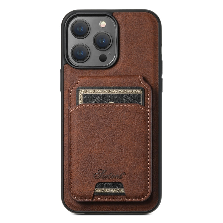 Suteni H17 Litchi Texture Leather MagSafe Detachable Wallet Phone Case, For iPhone 14 Pro Max, For iPhone 13 Pro Max, For iPhone 13 Pro, For iPhone 13, For iPhone 12, For iPhone 12 Pro Max Apple Accessories engsut4463 iPhone 14 Pro Max - Suteni - Mobile Lens - Mobile Camera Lens - Cellphone Accessories - Phone Lens - Smartphone Lens