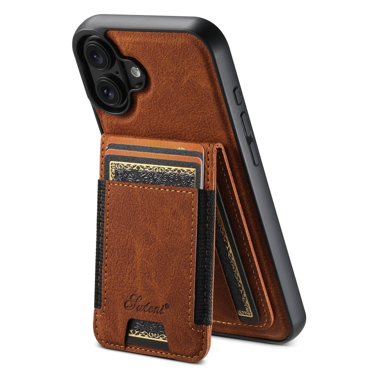 Suteni H17 Litchi Texture Leather MagSafe Detachable Wallet Phone Case, For iPhone 16e, For iPhone 16 Pro Max, For iPhone 16 Pro, For iPhone 16 Plus, For iPhone 16, For iPhone 15 Pro Max Apple Accessories engsut4460 iPhone 16e - Suteni - Mobile Lens - Mobile Camera Lens - Cellphone Accessories - Phone Lens - Smartphone Lens