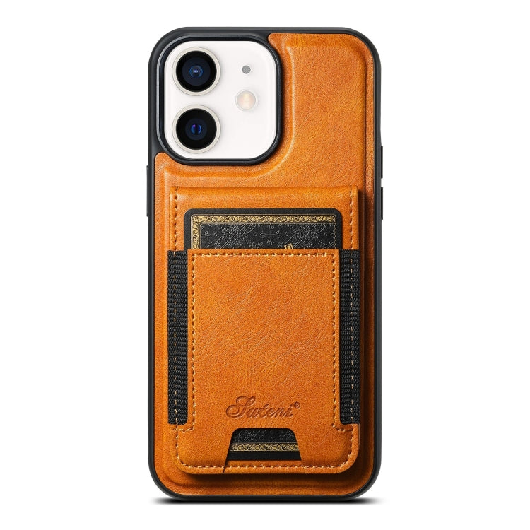 Suteni H17 Oil Eax Leather MagSafe Detachable Wallet Phone Case, For iPhone 12, For iPhone 12 Pro Max, For iPhone 12 Pro Apple Accessories engsut5682 More iPhone Cases - Suteni - Mobile Lens - Mobile Camera Lens - Cellphone Accessories - Phone Lens - Smartphone Lens