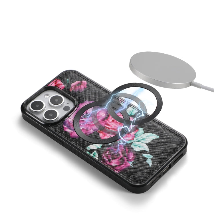 Flower Multi-functional Crossbody Zipper Wallet MagSafe Leather Phone Case, For iPhone 15 Pro Max, For iPhone 15 Pro, For iPhone 15 Plus, For iPhone 15 Apple Accessories engflo4468 iPhone 15 Pro Max - APEXEL INDIA - Mobile Lens - Mobile Camera Lens - Cellphone Accessories - Phone Lens - Smartphone Lens