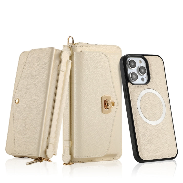 MagSafe Crossbody Multi-functional Zipper Wallet Litchi Leather Phone Case, For iPhone 14 Plus, For iPhone 14, For iPhone 14 Pro, For iPhone 14 Pro Max Apple Accessories engmag4497 iPhone 14 Plus - APEXEL INDIA - Mobile Lens - Mobile Camera Lens - Cellphone Accessories - Phone Lens - Smartphone Lens