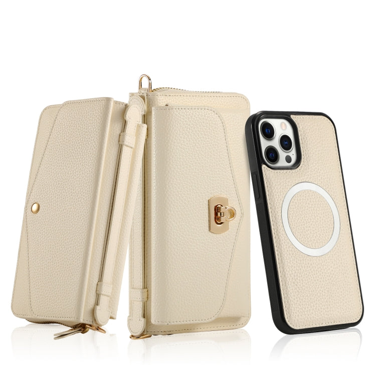 MagSafe Crossbody Multi-functional Zipper Wallet Litchi Leather Phone Case, For iPhone 12 Pro Max, For iPhone 12 Pro Apple Accessories engmag4478 More iPhone Cases - APEXEL INDIA - Mobile Lens - Mobile Camera Lens - Cellphone Accessories - Phone Lens - Smartphone Lens