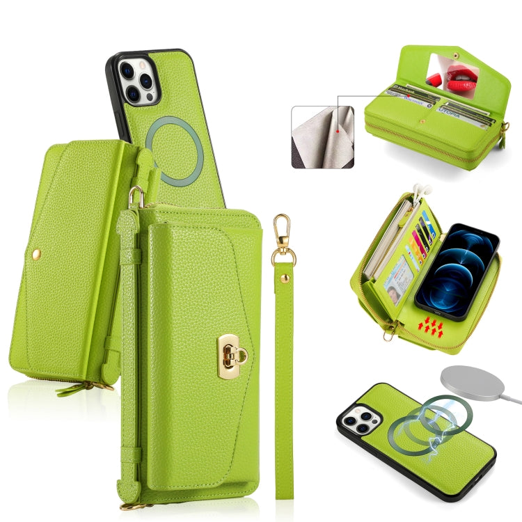 MagSafe Crossbody Multi-functional Zipper Wallet Litchi Leather Phone Case, For iPhone 12 Pro Max, For iPhone 12 Pro Apple Accessories engmag4478 More iPhone Cases - APEXEL INDIA - Mobile Lens - Mobile Camera Lens - Cellphone Accessories - Phone Lens - Smartphone Lens