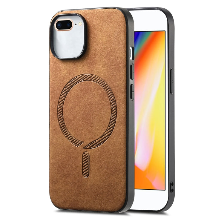 Solid Color Retro Magsafe PU Back Cover Phone Case Apple Accessories engsol5914 More iPhone Cases - APEXEL INDIA - Mobile Lens - Mobile Camera Lens - Cellphone Accessories - Phone Lens - Smartphone Lens