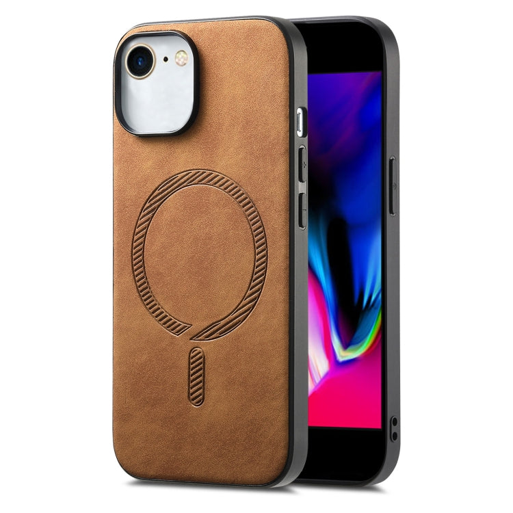 Solid Color Retro Magsafe PU Back Cover Phone Case, For iPhone 11 Pro, For iPhone XS Max, For iPhone 7 / 8 / SE 2022 Apple Accessories engsol4530 More iPhone Cases - APEXEL INDIA - Mobile Lens - Mobile Camera Lens - Cellphone Accessories - Phone Lens - Smartphone Lens