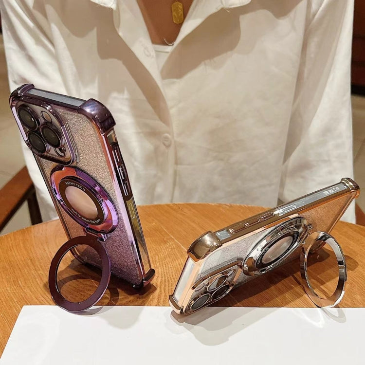 Invisible Holder Gradient Glitter Magsafe Phone Case, For iPhone 11, For iPhone 11 Pro Apple Accessories enginv4566 More iPhone Cases - APEXEL INDIA - Mobile Lens - Mobile Camera Lens - Cellphone Accessories - Phone Lens - Smartphone Lens