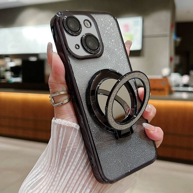 Plated Mirror Holder Gradient Glitter MagSafe Phone Case, For iPhone 14, For iPhone 14 Pro, For iPhone 14 Pro Max Apple Accessories engpla4578 iPhone 14 - APEXEL INDIA - Mobile Lens - Mobile Camera Lens - Cellphone Accessories - Phone Lens - Smartphone Lens