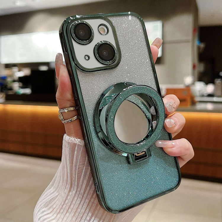 Plated Mirror Holder Gradient Glitter MagSafe Phone Case, For iPhone 14, For iPhone 14 Pro, For iPhone 14 Pro Max Apple Accessories engpla4578 iPhone 14 - APEXEL INDIA - Mobile Lens - Mobile Camera Lens - Cellphone Accessories - Phone Lens - Smartphone Lens