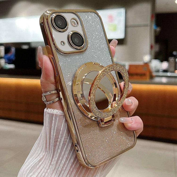 Plated Mirror Holder Gradient Glitter MagSafe Phone Case, For iPhone 14, For iPhone 14 Pro, For iPhone 14 Pro Max Apple Accessories engpla4578 iPhone 14 - APEXEL INDIA - Mobile Lens - Mobile Camera Lens - Cellphone Accessories - Phone Lens - Smartphone Lens