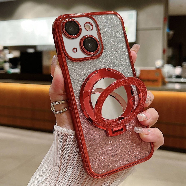 Plated Mirror Holder Gradient Glitter MagSafe Phone Case, For iPhone 14, For iPhone 14 Pro, For iPhone 14 Pro Max Apple Accessories engpla4578 iPhone 14 - APEXEL INDIA - Mobile Lens - Mobile Camera Lens - Cellphone Accessories - Phone Lens - Smartphone Lens