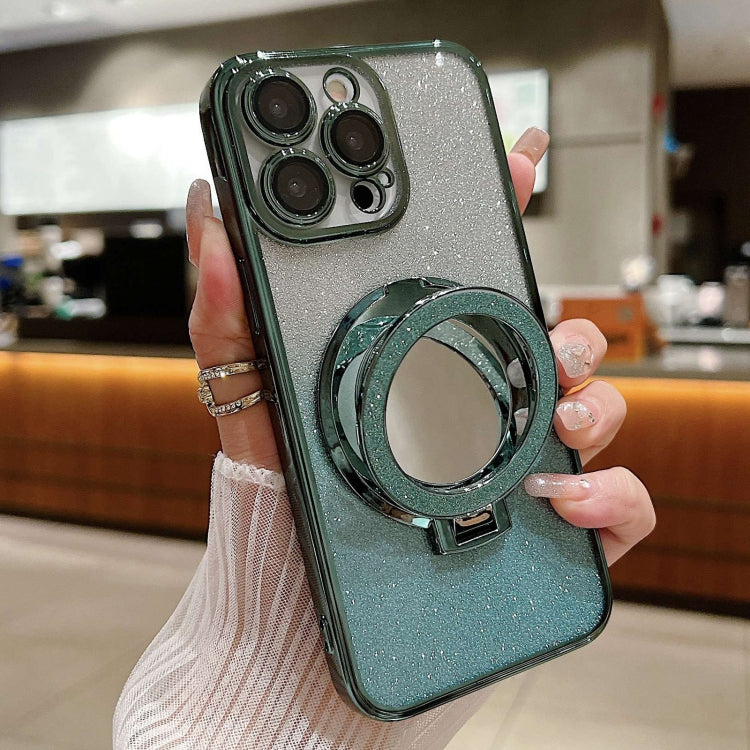 Plated Mirror Holder Gradient Glitter MagSafe Phone Case, For iPhone 14, For iPhone 14 Pro, For iPhone 14 Pro Max Apple Accessories engpla4578 iPhone 14 - APEXEL INDIA - Mobile Lens - Mobile Camera Lens - Cellphone Accessories - Phone Lens - Smartphone Lens