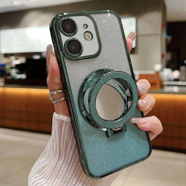 Plated Mirror Holder Gradient Glitter MagSafe Phone Case, For iPhone 11, For iPhone 11 Pro, For iPhone XR Apple Accessories engpla4582 More iPhone Cases - APEXEL INDIA - Mobile Lens - Mobile Camera Lens - Cellphone Accessories - Phone Lens - Smartphone Lens