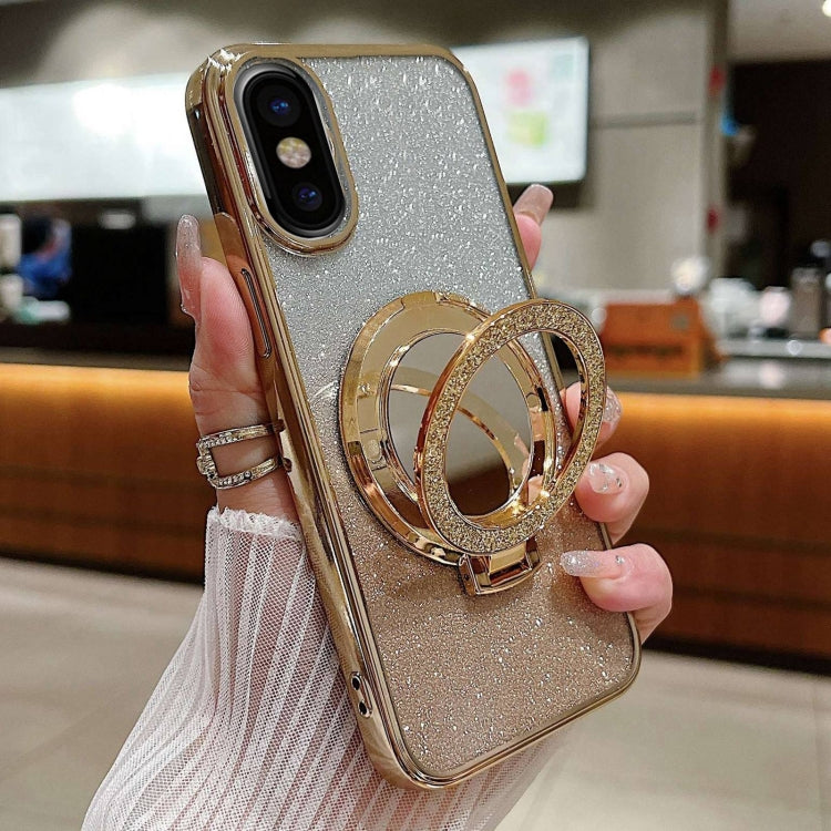 Plated Mirror Holder Gradient Glitter MagSafe Phone Case, For iPhone XS Max, For iPhone 7 / 8 / SE 2022, For iPhone X / XS Apple Accessories engpla4601 More iPhone Cases - APEXEL INDIA - Mobile Lens - Mobile Camera Lens - Cellphone Accessories - Phone Lens - Smartphone Lens