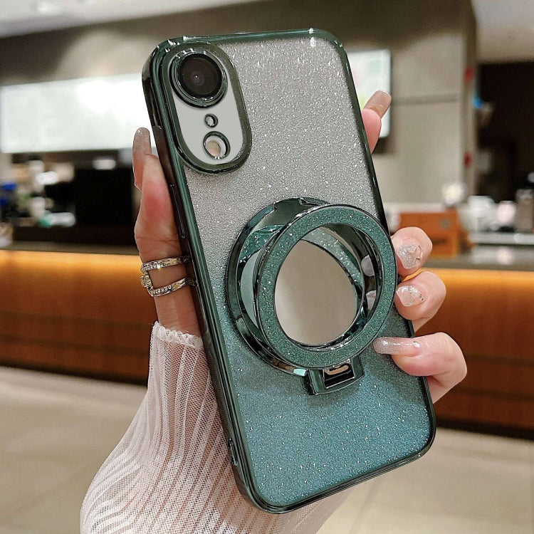 Plated Mirror Holder Gradient Glitter MagSafe Phone Case, For iPhone 11, For iPhone 11 Pro, For iPhone XR Apple Accessories engpla4582 More iPhone Cases - APEXEL INDIA - Mobile Lens - Mobile Camera Lens - Cellphone Accessories - Phone Lens - Smartphone Lens