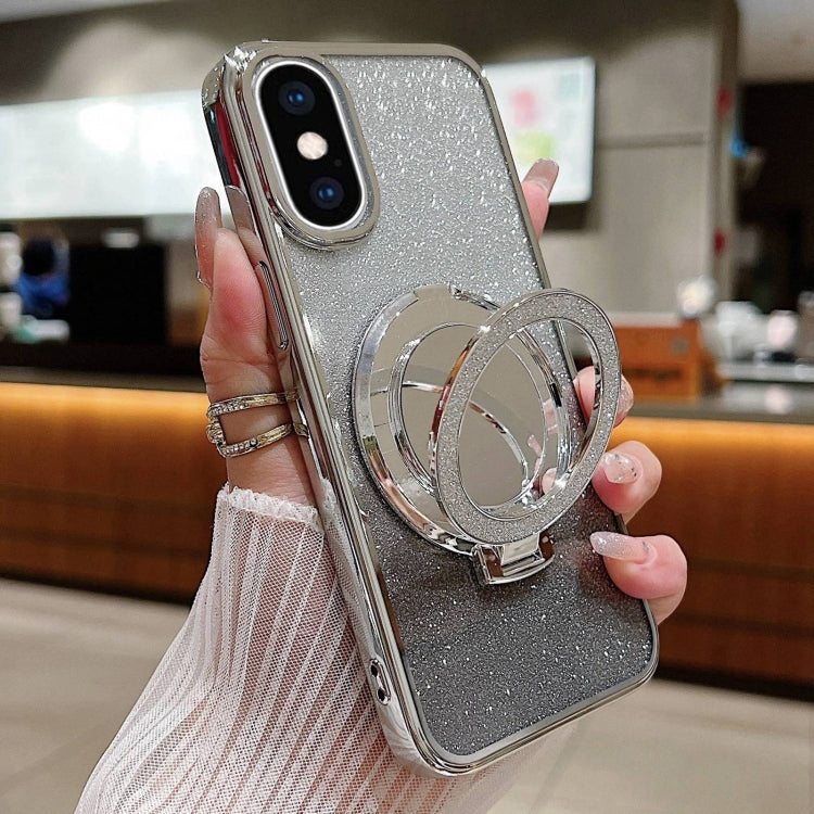Plated Mirror Holder Gradient Glitter MagSafe Phone Case, For iPhone XS Max, For iPhone 7 / 8 / SE 2022, For iPhone X / XS Apple Accessories engpla4601 More iPhone Cases - APEXEL INDIA - Mobile Lens - Mobile Camera Lens - Cellphone Accessories - Phone Lens - Smartphone Lens