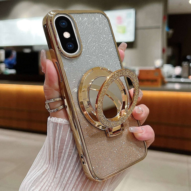 Plated Mirror Holder Gradient Glitter MagSafe Phone Case, For iPhone XS Max, For iPhone 7 / 8 / SE 2022, For iPhone X / XS Apple Accessories engpla4601 More iPhone Cases - APEXEL INDIA - Mobile Lens - Mobile Camera Lens - Cellphone Accessories - Phone Lens - Smartphone Lens